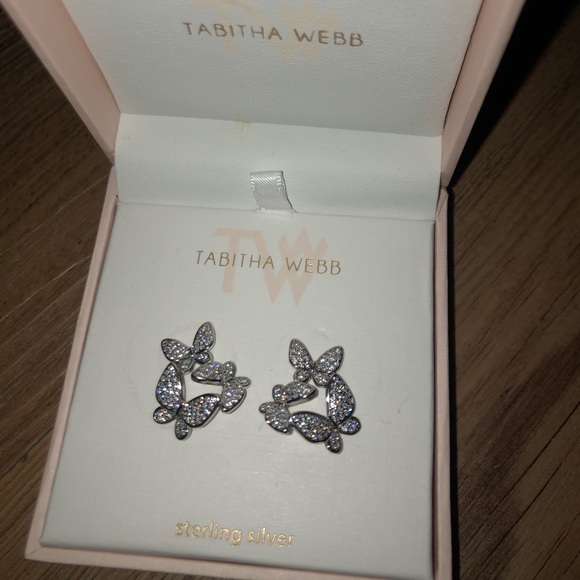 Tabitha Webb Jewelry - Sterling Silver butterfly stud earring set